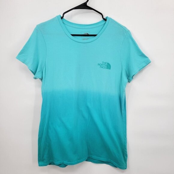 North Face Standard Fit Ombre Shortsleeve Tee Top Cotton Crewneck Large Womens - Picture 1 of 10